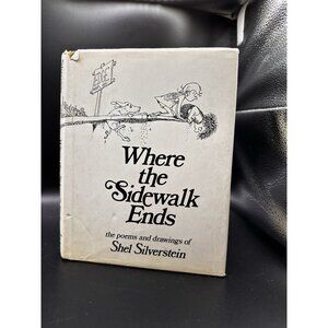 Where the Sidewalk Ends Shel Silverstein Book 1974 HC‎ DJ First Edition READ